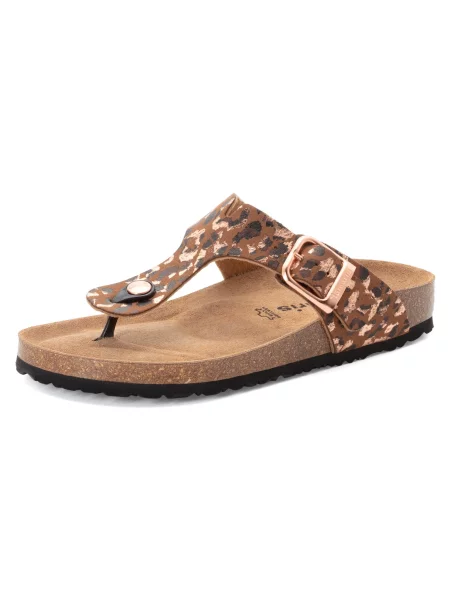 Tamaris Japonke bež / rjava / temno rjava črna