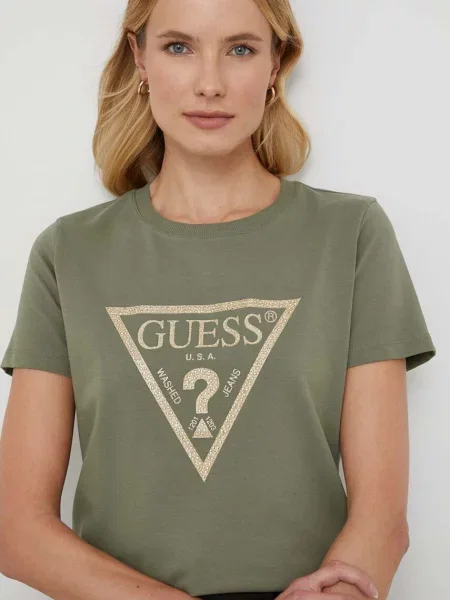 Guess t-shirt zielony