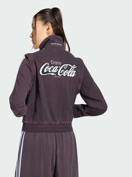 Джинсовая куртка Adidas красная