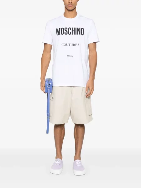Tricou Moschino cu imagine alb