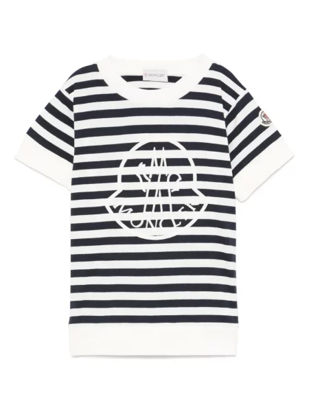 Koszulka dziecięca Moncler Enfant niebieska