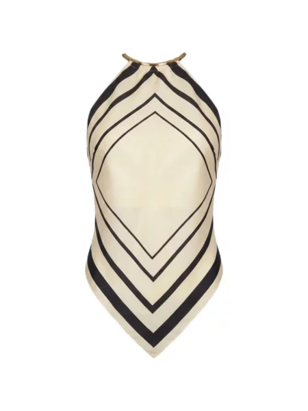 Top Nicholas cu gât halter