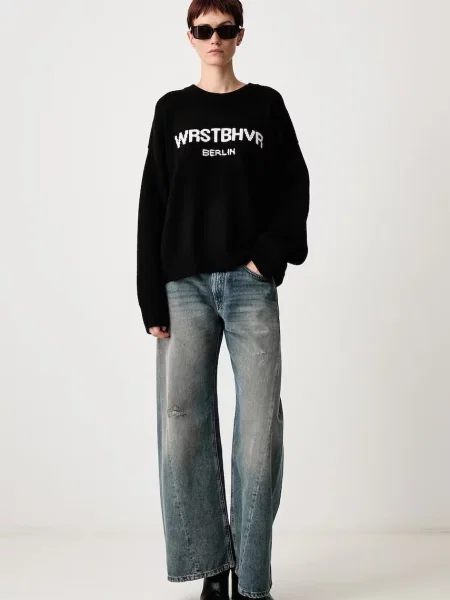 Широкие джинсы Mm6 Maison Margiela