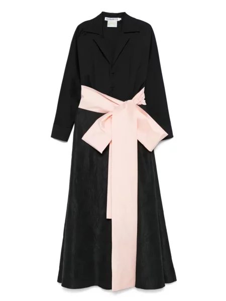 Rochie midi Bernadette până la genunchi de costum negru