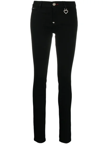 Skinny jeansy skinny Philipp Plein czarne