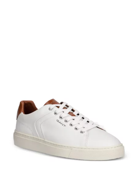Bőr sneaker Gant fehér