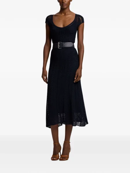 Midi suknelė Ralph Lauren Collection mėlyna