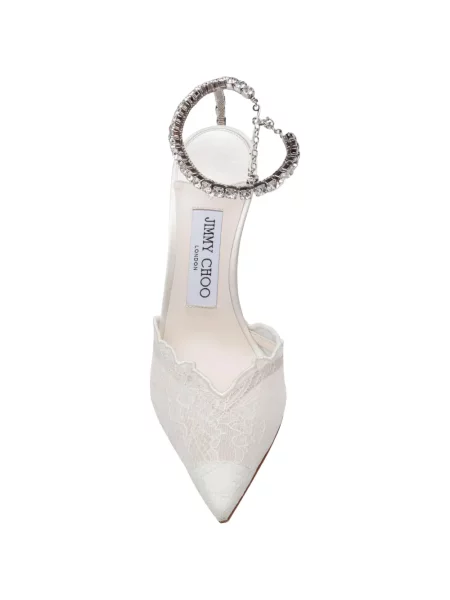 Brăţară Jimmy Choo din dantelă alb
