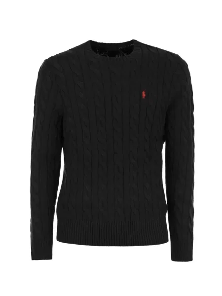 Cămașă cu dungi Polo Ralph Lauren cu dungi cu autograf cu decolteu rotund albastru