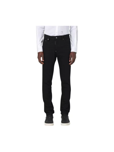 Jeansy Dsquared2 z przetarciami czarne