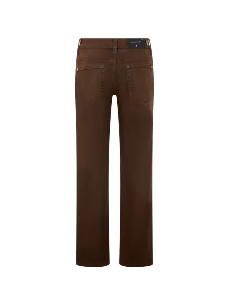 Blugi drepți 7 For All Mankind maro