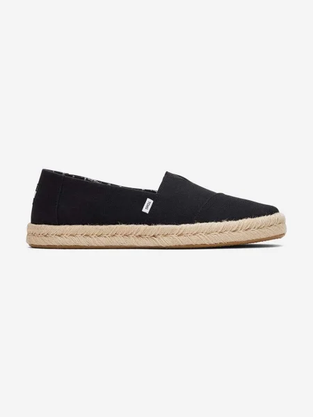 Espadrile Toms Toms Alpargata Rope BLACK črna