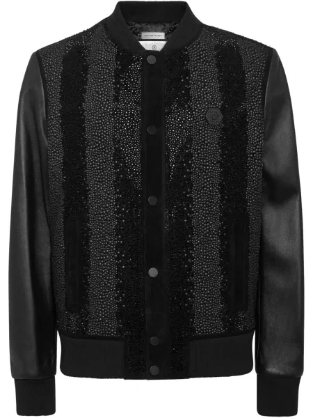 Яке тип бомбър Philipp Plein черно