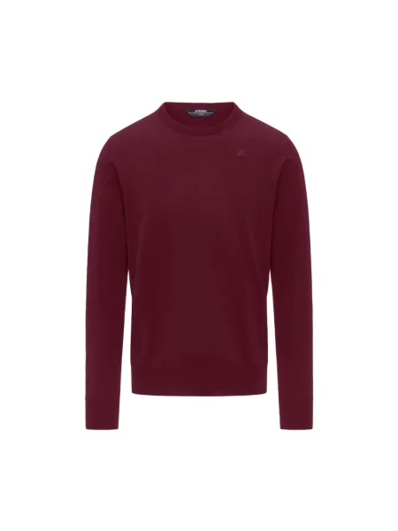 Sweter K-way wełniany czerwony
