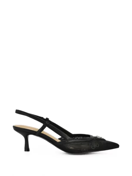 Pantofi cu toc Guess cu imagine negru