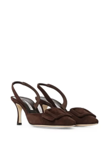 Salonke Manolo Blahnik sa kopčom smeđa