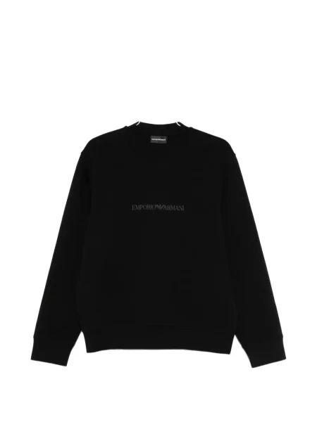 Hanorac crewneck Emporio Armani negru