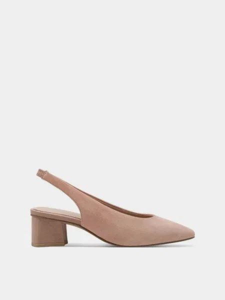 Кожаные босоножки Marco Tozzi бежевые