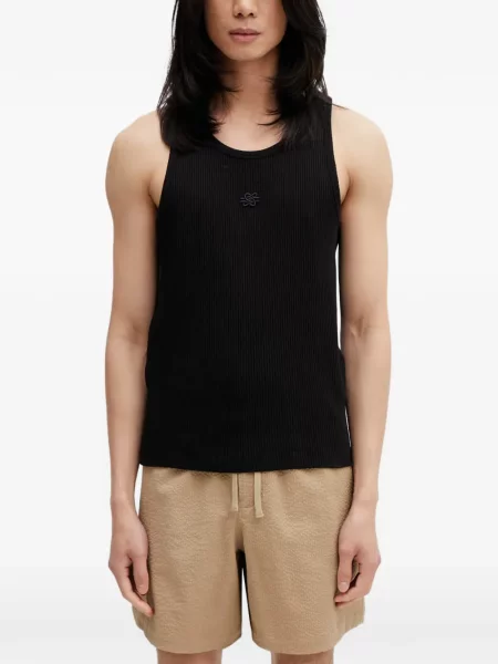 Vestă Filling Pieces cu broderie negru