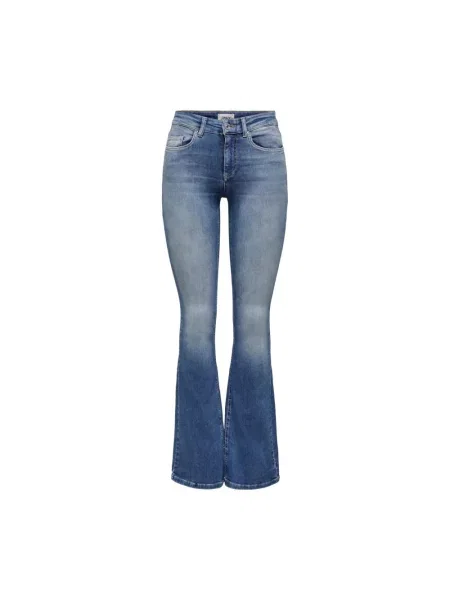ONLY Jeansy Blush Flared Fit niebieski