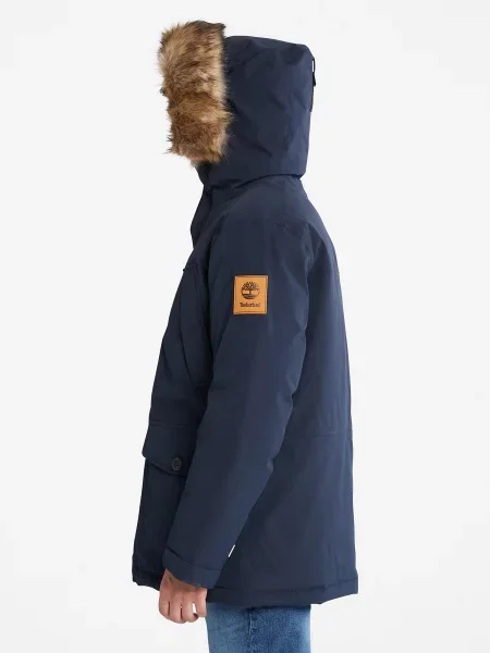 Timberland Зимова куртка Текстиль синій
