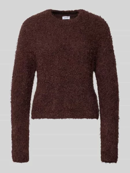 Sweter z dzianiny z okrągłym dekoltem model SASSY' Noisy May