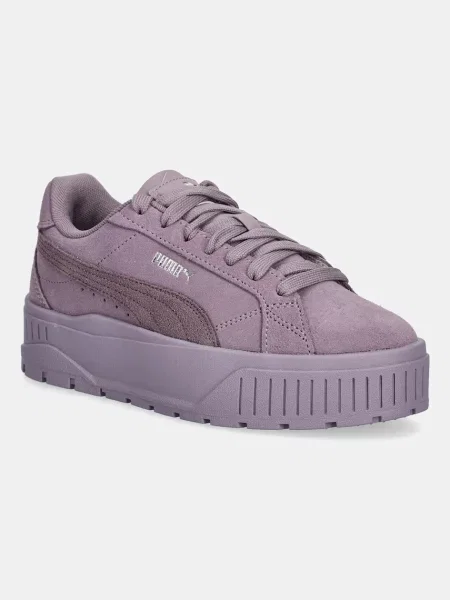 Велурени маратонки Puma Karmen II кафяво виолетово