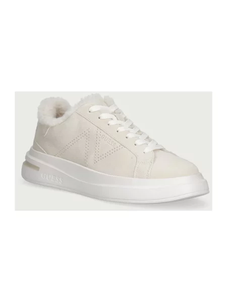 Sneakersy Guess zamszowe beżowe