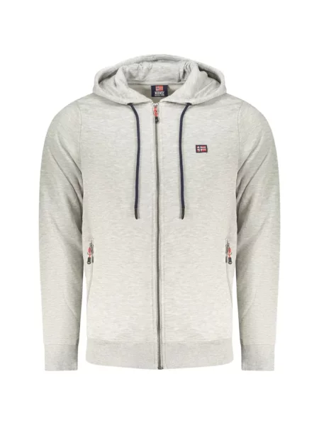 Hanorac cu glugă Norwegian Rain cu autograf gri