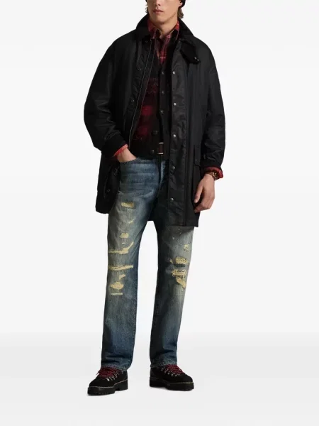 Ριγέ polo Polo Ralph Lauren με κουκούλα με αυτόγραφο λευκό
