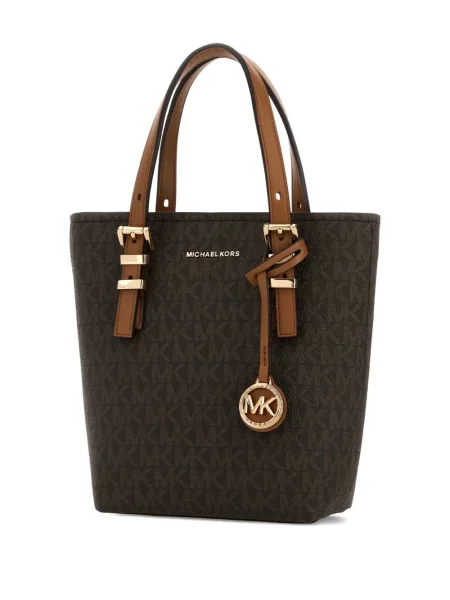 Portofel Michael Michael Kors cu imagine din canvas maro