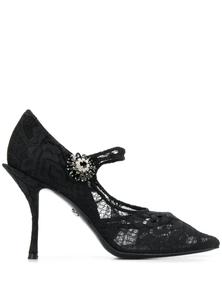 Pantofi cu toc Dolce & Gabbana din dantelă
