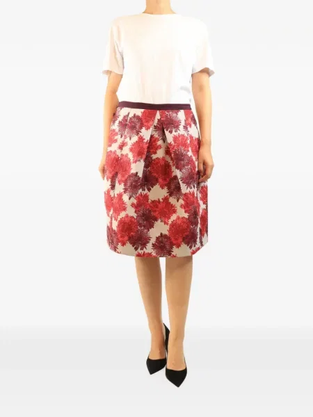 Fusta mini Weekend Max Mara cu model floral din jacard