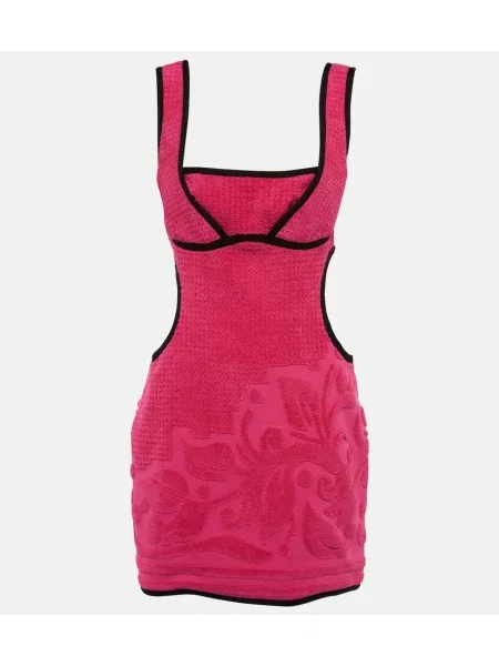 Rochie Marine Serre din jacard roz