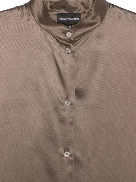 Gulerat cămașă Emporio Armani maro
