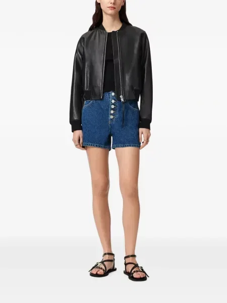 Pantaloni scurți din denim Allsaints albastru