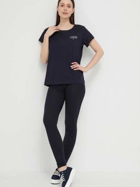 Tommy Hilfiger t-shirt lounge granatowy
