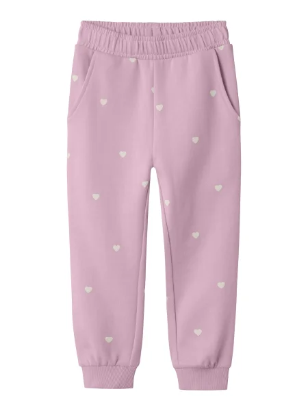 NAME IT Pantaloni sport NMFValba roz alb