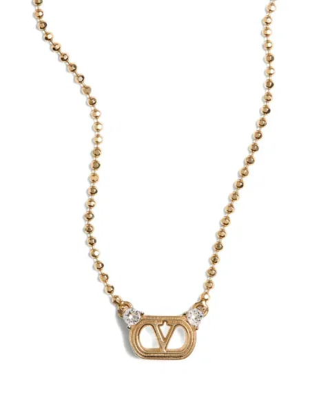 Colier Valentino Garavani de cristal auriu