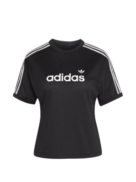 Tricou Adidas cu broderie plasă negru