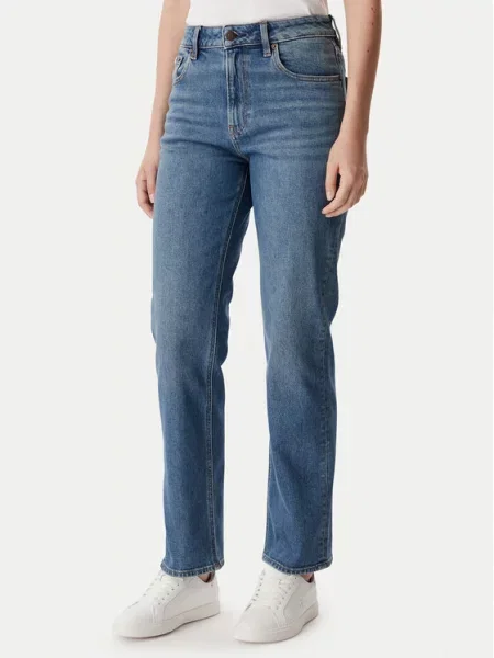Calvin Klein Jeans Jeansy Straight Fit granatowy