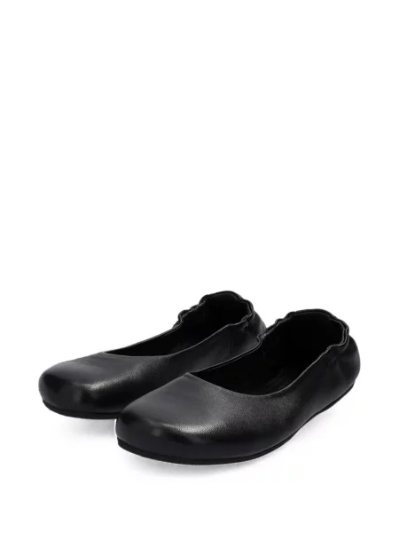 Balerini Groundies din piele negru