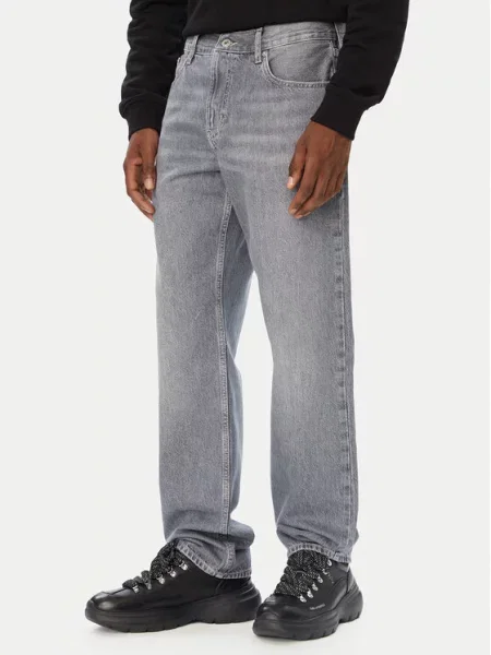 Karl Lagerfeld Jeans Blugi Straight Leg gri