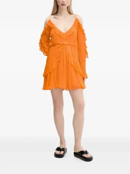 Rochie mini Desigual de costum portocaliu