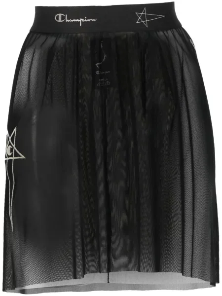 Fustă Rick Owens X Champion transparente negru