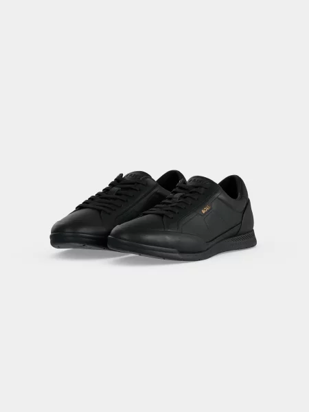 BOSS Nitan sneakers pánske kožené čierna