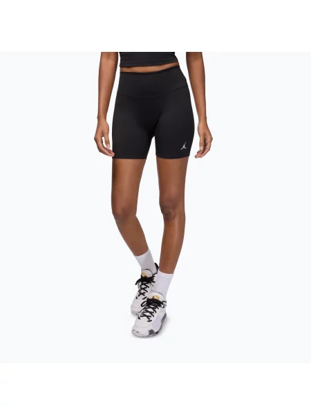 Шорти Nike Jordan Sport Dri-Fit High Waisted 6" black/white білі