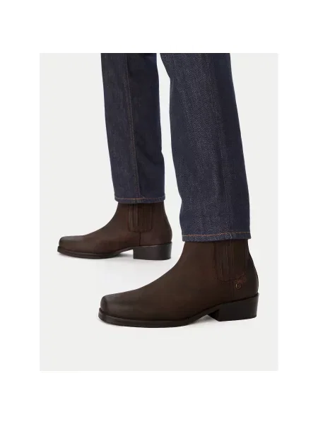 Боти тип челси Guess Jeans кафяв