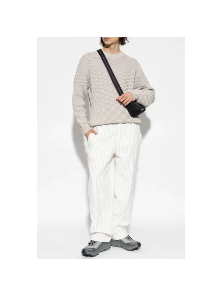 Sweter Off-white z logo biały