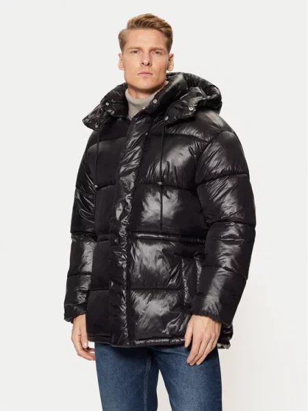 Jack&Jones Μπουφάν χειμωνιάτικο Green Point μαύρο